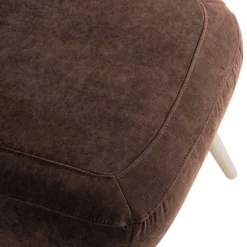 Clearance Sessel in Braun Velours und Buche - Cremana Sessel