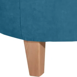 Best Sessel in Petrol Blau und Buche Natur - Kusmana Sessel