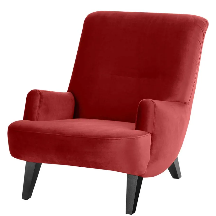 Clearance Sessel in Ziegel Rot und Schwarz - Danzante Sessel