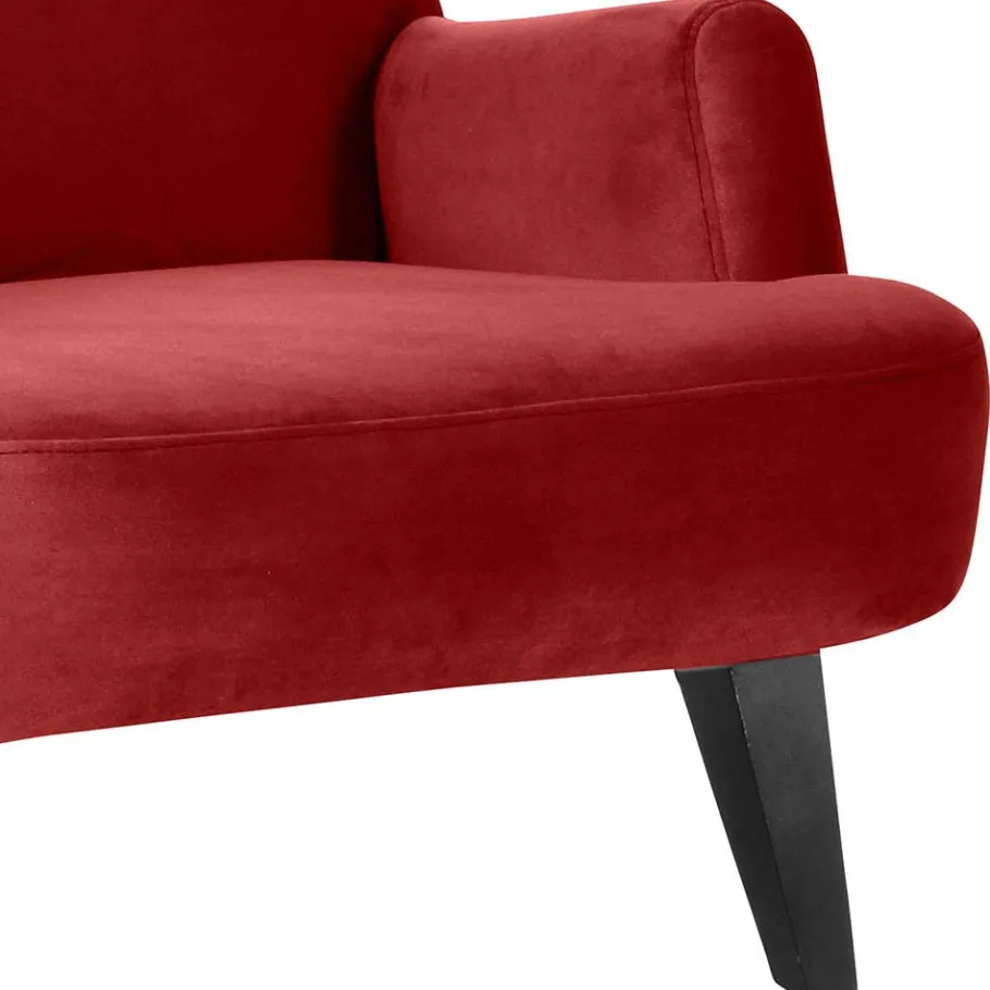 Clearance Sessel in Ziegel Rot und Schwarz - Danzante Sessel