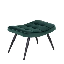 Sessel mit Fußhocker aus Samt - Andra (zweiteilig) Sessel