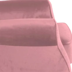 Clearance Sessel mit Ohren in Rosa Samtvelours - Cascaya Sessel