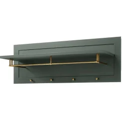 Sale Set Flur Einrichtung in Dunkelgrün - Niestov (fünfteilig) Garderoben