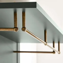 Sale Set Flur Einrichtung in Dunkelgrün - Niestov (fünfteilig) Garderoben