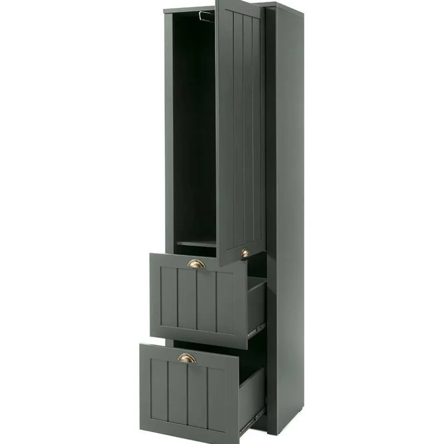 Sale Set Flur Einrichtung in Dunkelgrün - Niestov (fünfteilig) Garderoben