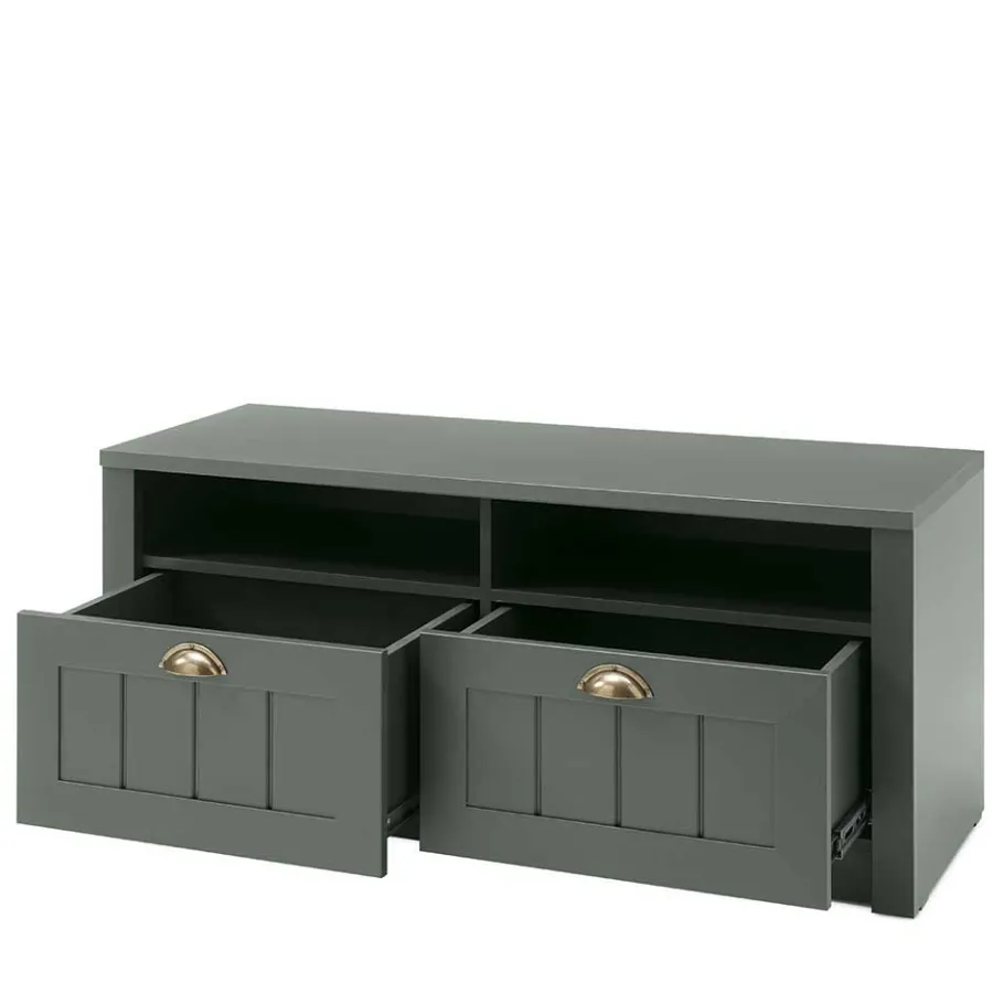 Sale Set Flur Einrichtung in Dunkelgrün - Niestov (fünfteilig) Garderoben