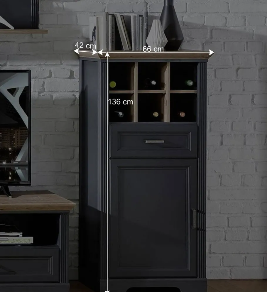 Set Landhausmöbel zweifarbig - Thumbs I (dreiteilig) Wohnwände