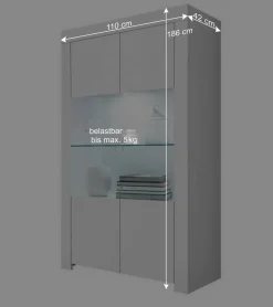 Set TV Board & Sideboard & Schrank - Mikes (dreiteilig) Wohnwände