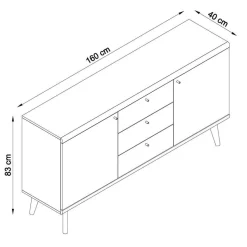 Set Wohnzimmer Möbel mit Sofatisch - Cablos I (fünfteilig) Wohnwände