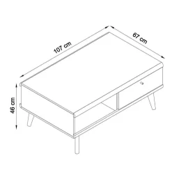 Set Wohnzimmer Möbel mit Sofatisch - Cablos I (fünfteilig) Wohnwände