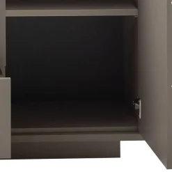 Sale Sideboard in Grau mit Wildeiche - Teorina Sideboards