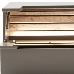 Sale Sideboard in Grau mit Wildeiche - Teorina Sideboards