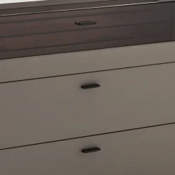 Sale Sideboard in Grau mit Wildeiche - Teorina Sideboards