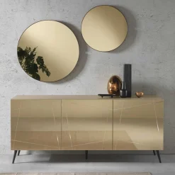 Sale Sideboard in Taupe und Bronze Spiegelglas - Lotivera Sideboards