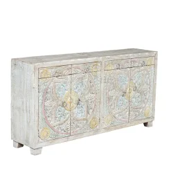 Sale Sideboard in White Wash und Pastellfarben - Cranita Sideboards