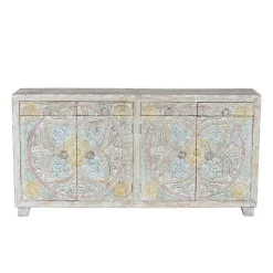 Sale Sideboard in White Wash und Pastellfarben - Cranita Sideboards