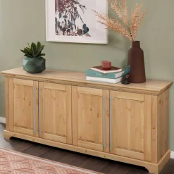 Sideboard mit vier Türen aus Kiefer massiv - Noellisa Sideboards