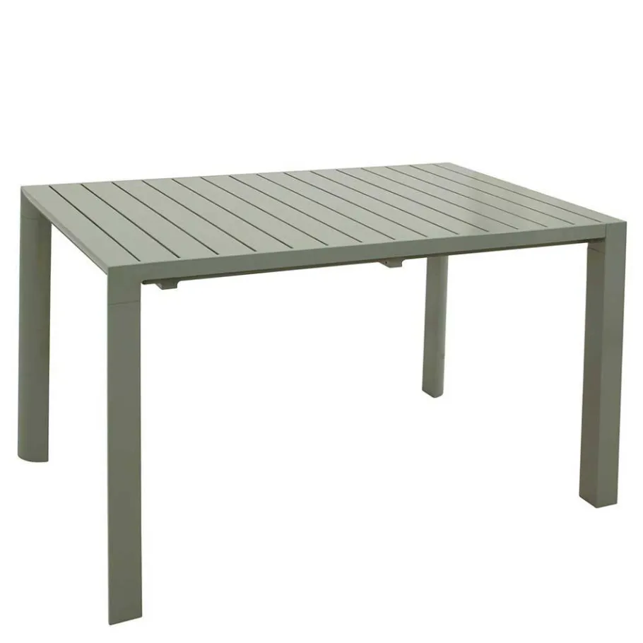 Silbergrauer Gartentisch mit Front Butterflyauszug - Sergio Tische