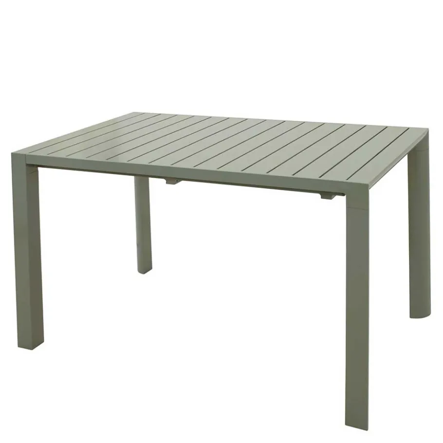 Silbergrauer Gartentisch mit Front Butterflyauszug - Sergio Tische