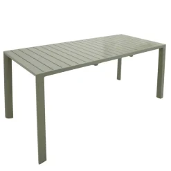 Silbergrauer Gartentisch mit Front Butterflyauszug - Sergio Tische