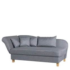 3-Sitzer Recamiere in Jeansblau mit Buche - Foresta Sofas