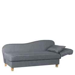 3-Sitzer Recamiere in Jeansblau mit Buche - Foresta Sofas