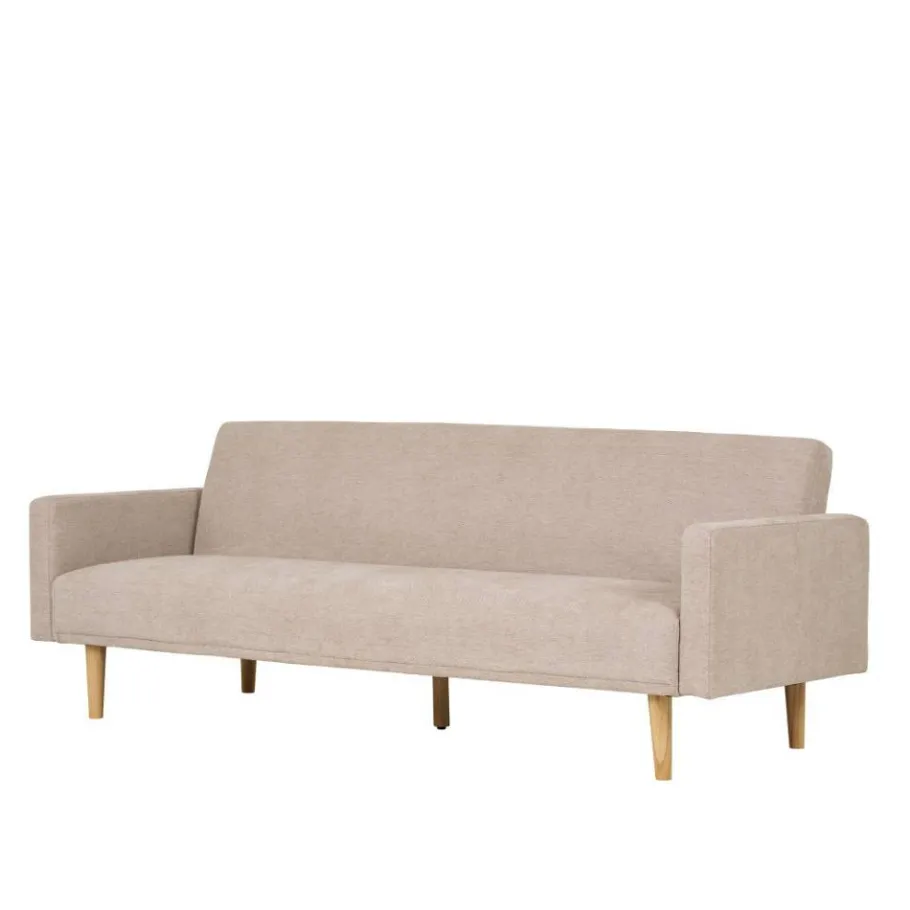 Best Skandi Schlafsofa in Beigegrau - Anhora Betten