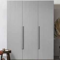 Online Skandi 3-türiger Schlafzimmerschrank in Grau - Rochella Kleiderschränke|Schränke