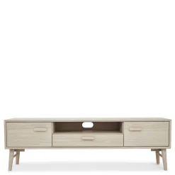Skandi TV Lowboard in Eiche Weiß - Lametla Tv & Hifi-Möbel|Lowboards