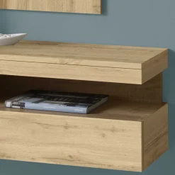 Spiegel & Hängekonsole in Wildeiche - Loriot (zweiteilig) Garderoben