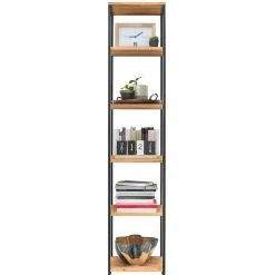 Sale Stahl Regal mit 6 Wildeiche Böden - Sluganov Regale