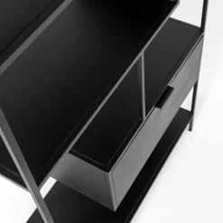 Best Stahl Regal ohne Rückwand in Schwarz - Magde Regale