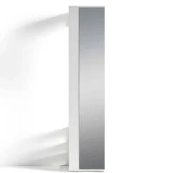 Sale Standgarderobe mit Spiegel in Weiß - Emja Garderoben