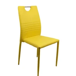 Stapelbare Polsterstühle in Gelb - Liguria (4er Set) Stühle