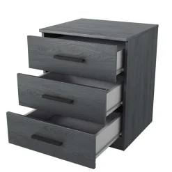 Stauraum Doppelbett in Eiche Grau - Carika Betten