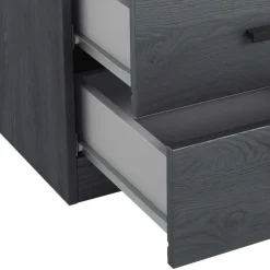 Stauraum Doppelbett in Eiche Grau - Carika Betten