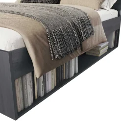 Stauraum Doppelbett in Eiche Grau - Carika Betten