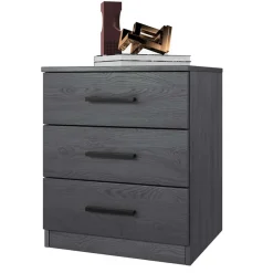 Stauraum Doppelbett in Eiche Grau - Carika Betten