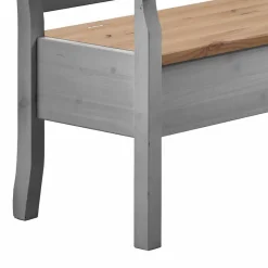 Sale Stauraum Eckbank Jytte in Grau mit Braun Sitzbank