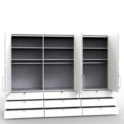 Stauraum Kleiderschrank mit neun Schubladen - Donpiave Kleiderschränke