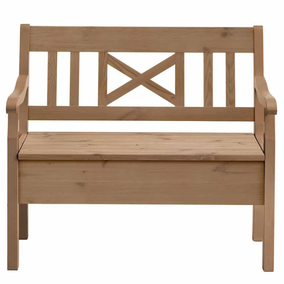 Online Stauraumbank Giurgia aus Kiefer massiv Sitzbank