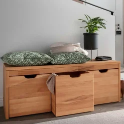 Online Stauraumbank mit 3 Kisten aus Buche - Shimousa Sitzbank