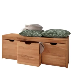 Online Stauraumbank mit 3 Kisten aus Buche - Shimousa Sitzbank
