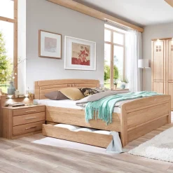 Sale Stauraumbett Anlage aus Eiche - Sendician (dreiteilig) Betten