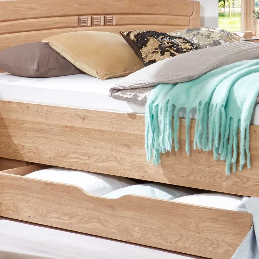 Sale Stauraumbett Anlage aus Eiche - Sendician (dreiteilig) Betten