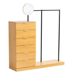 Hot Stehende Garderobe mit sechs Schubladen - Jannick Garderoben