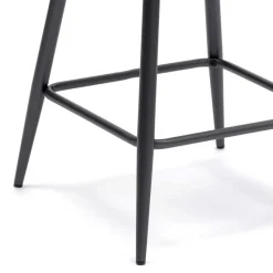 Stilvoller Barhocker mit Schalensitz Creditana Kunstleder Vintage Braun (2er Set) Hocker