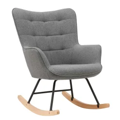 Clearance Stoff Schaukelstuhl im Skandi Design - Monique Sessel