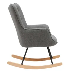 Clearance Stoff Schaukelstuhl im Skandi Design - Monique Sessel