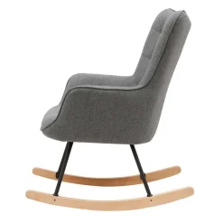 Clearance Stoff Schaukelstuhl im Skandi Design - Monique Sessel